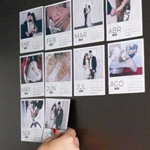 Calendario foto de boda con imán personalizadas - Image 2
