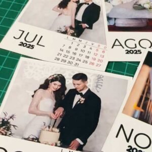 Calendario foto de boda con imán personalizadas - Image 3