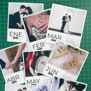 Calendario foto de boda con imán personalizadas - Image 4