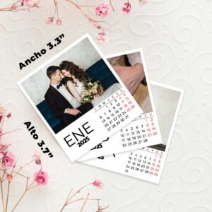 Calendario foto de boda con imán personalizadas - Image 5